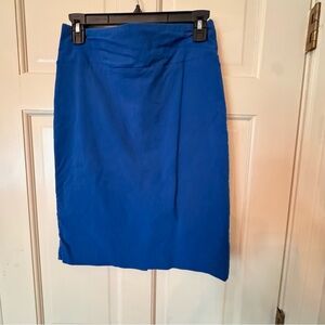 Margaret M Blue Slimming Pencil Skirt – Size Medium